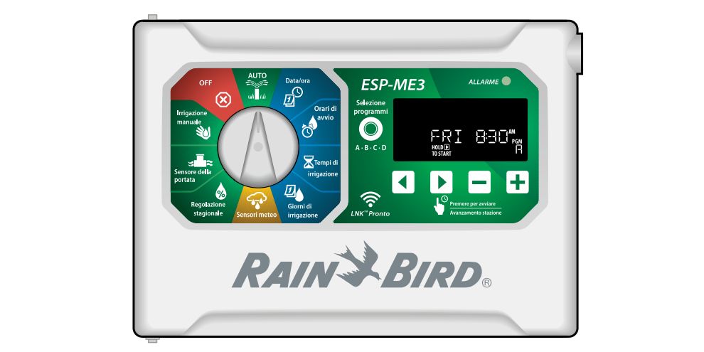 Schede tecniche e manuali uso Centraline per irrigazione Rain Bird