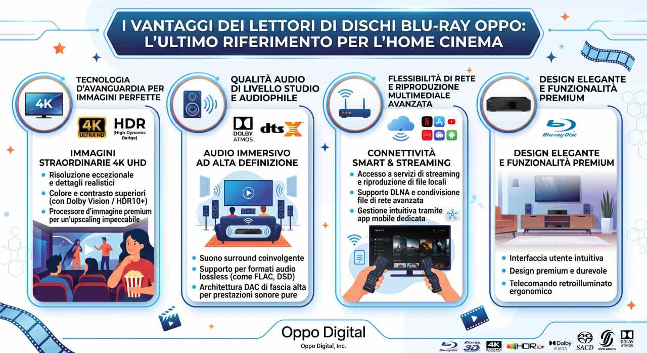 Manuali uso lettori Blu-Ray Oppo