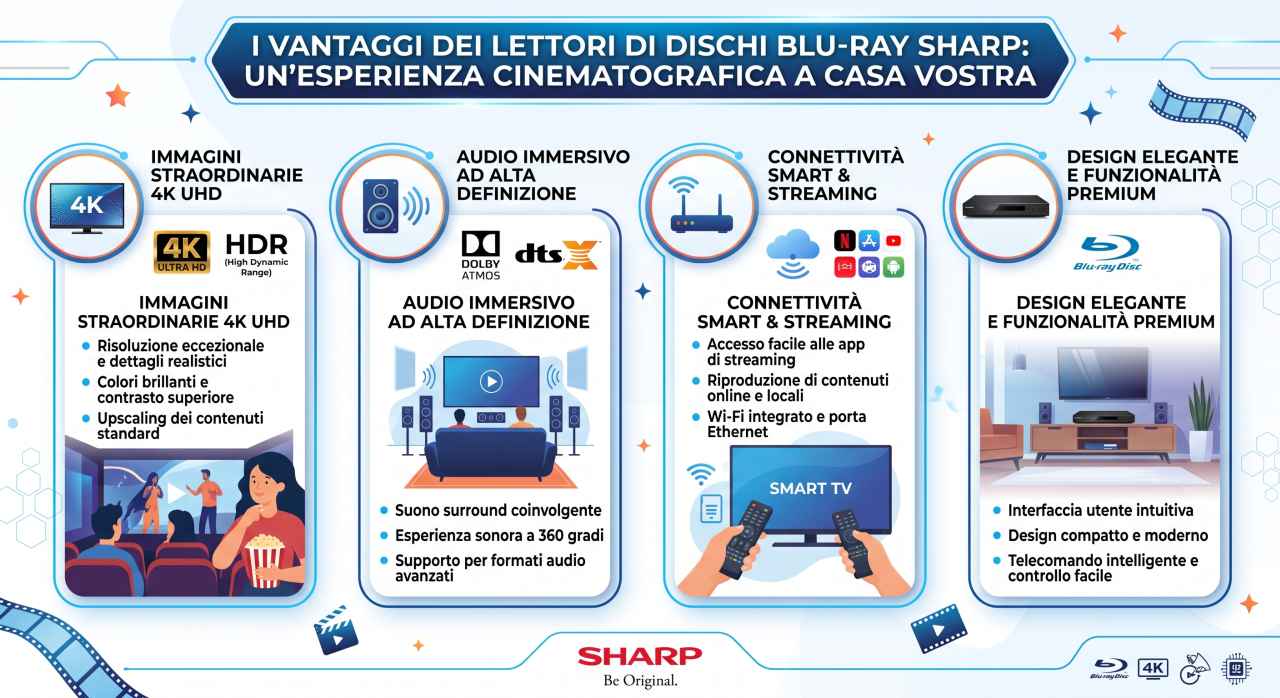 Manuali uso lettori Blu-Ray Sharp