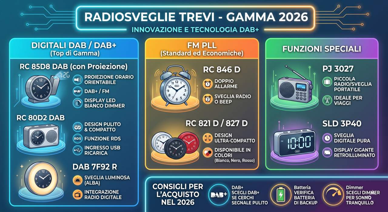 Manuali uso Radiosveglie Trevi