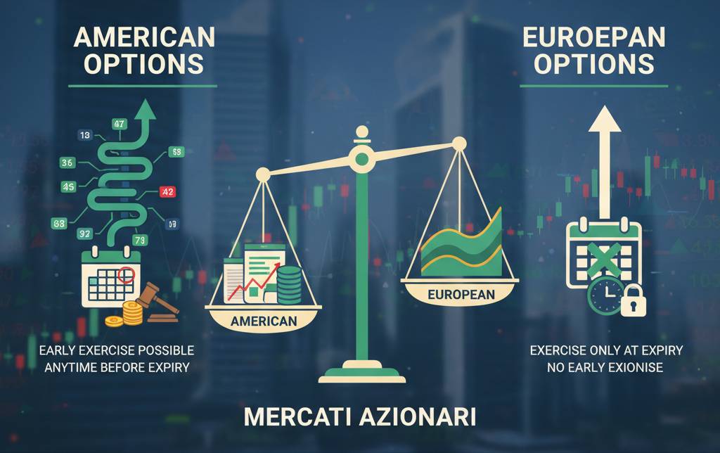 Opzioni americane vs opzioni europee. Comprendere le diverse modalità di esercizio delle opzioni
