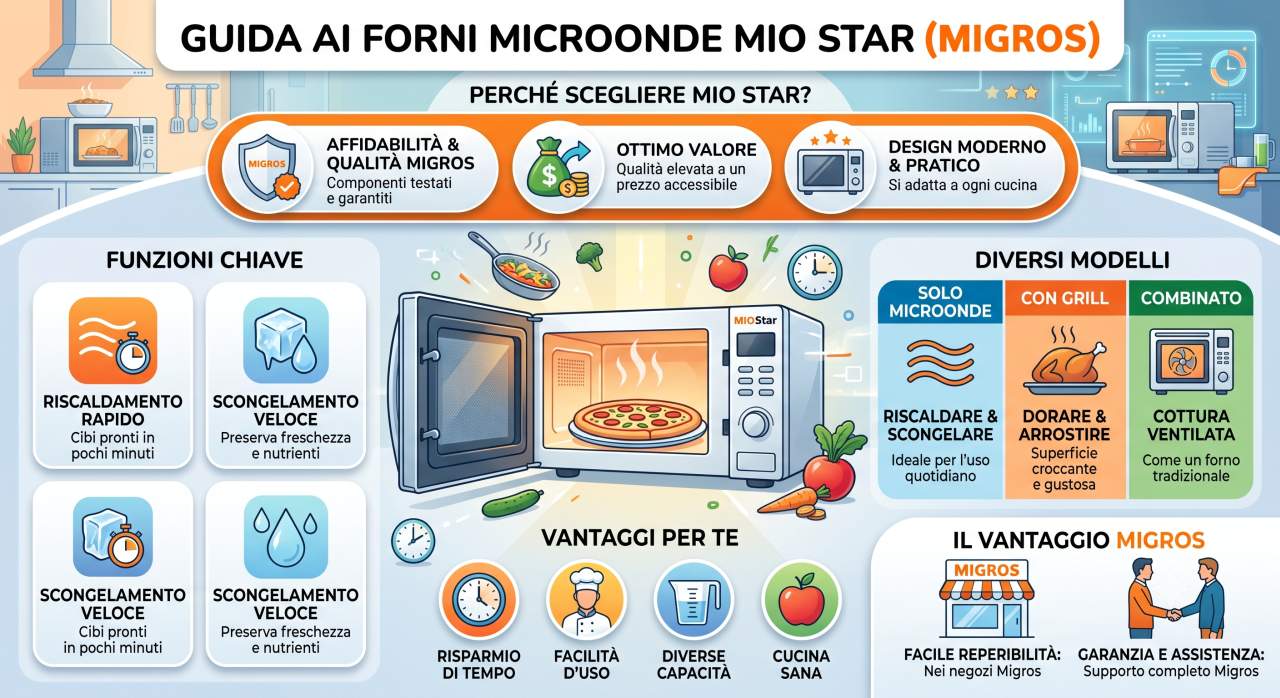 Schede tecniche e manuali uso forni a microonde Mio Star