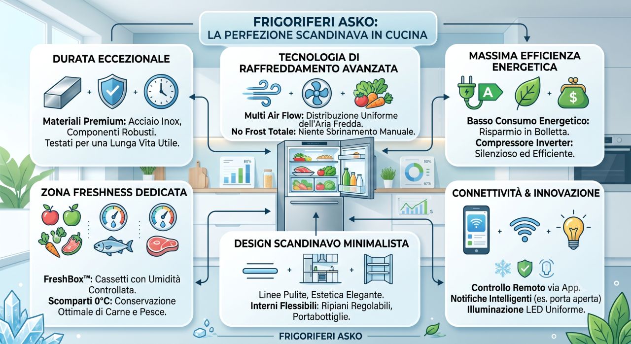 Infografica frigoriferi Asko