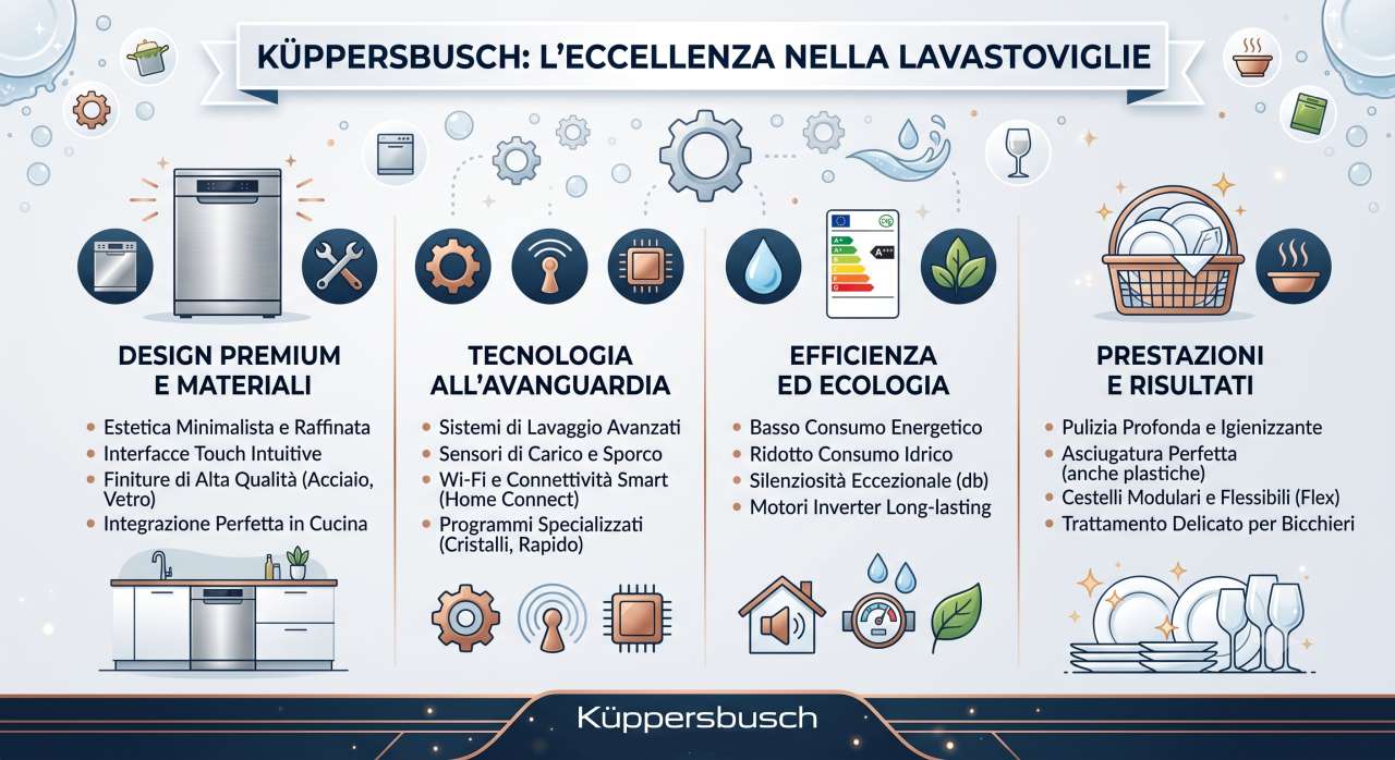 Infografica lavastoviglie Kuppersbusch