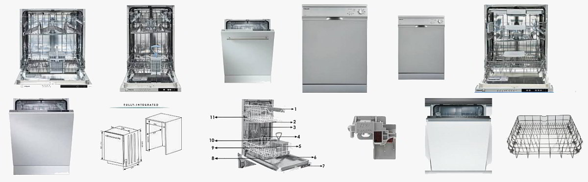 Schede tecniche e manuali uso lavastoviglie Finlux