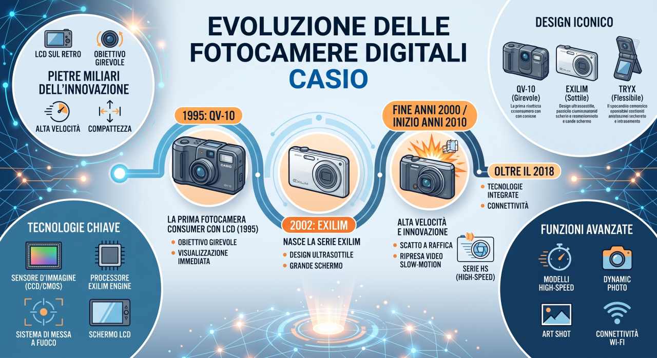 Schede tecniche e manuali uso fotocamere digitali Casio