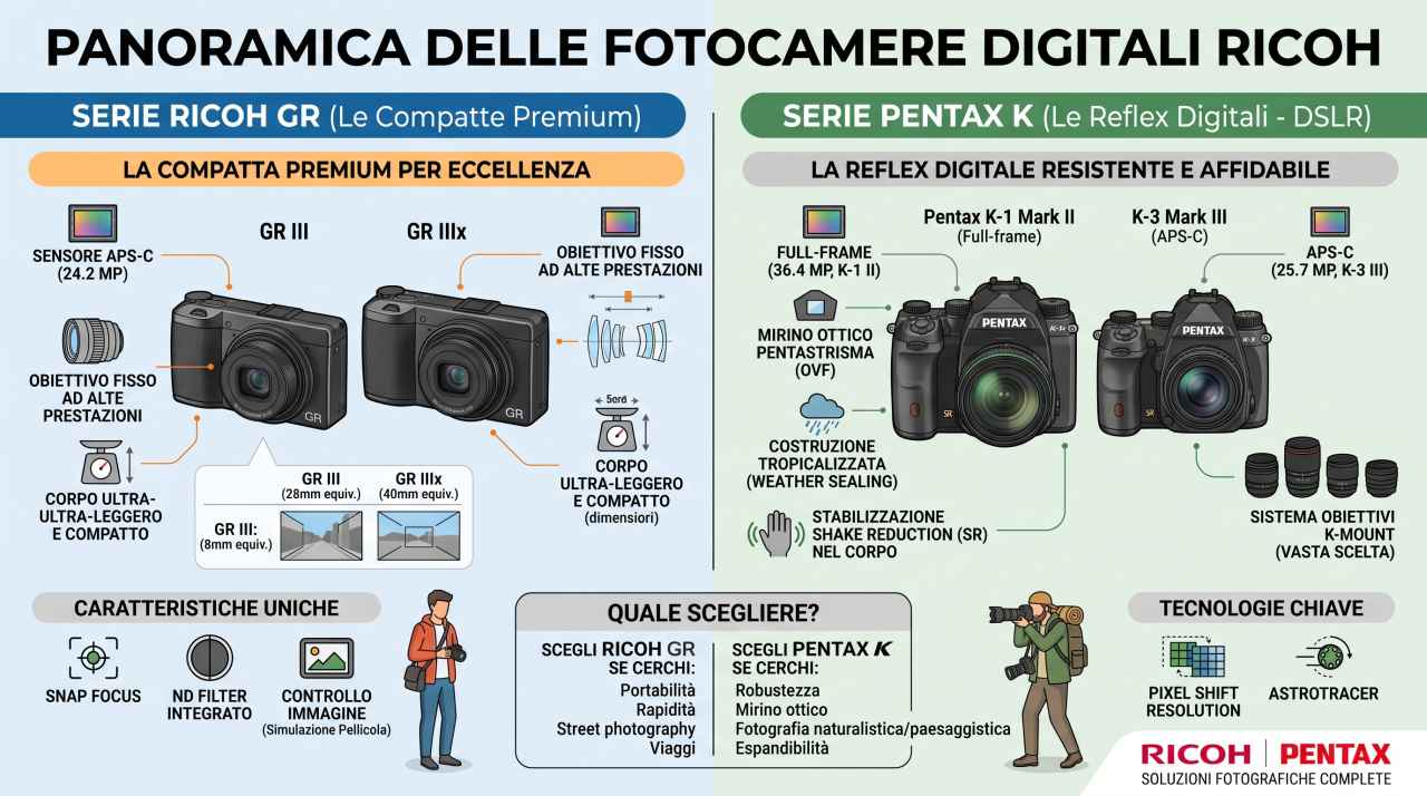 Schede tecniche e manuali uso fotocamere digitali Ricoh
