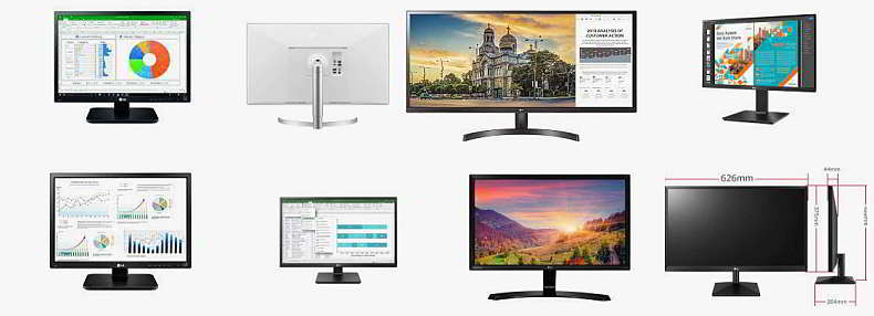 Schede tecniche e manuali uso monitor PC LG