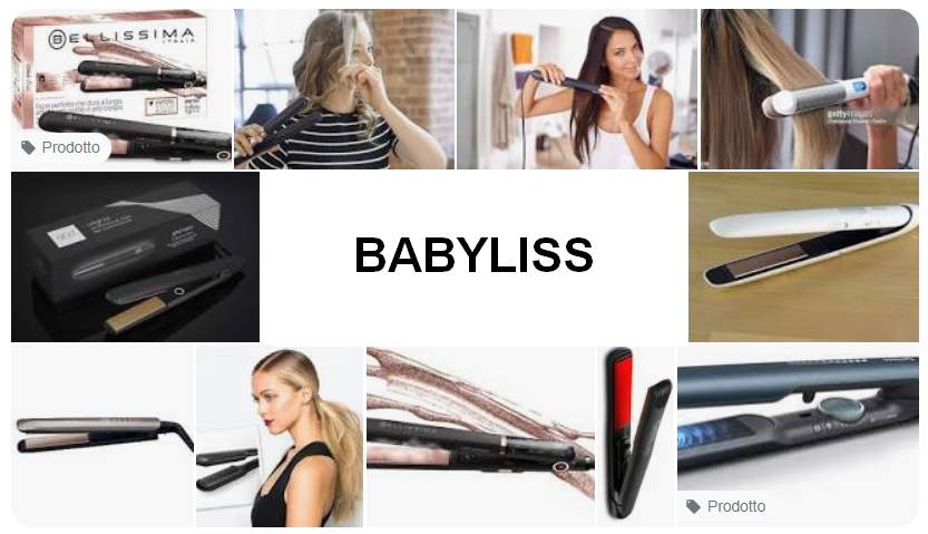Schede tecniche e manuali uso piastre per capelli Babyliss