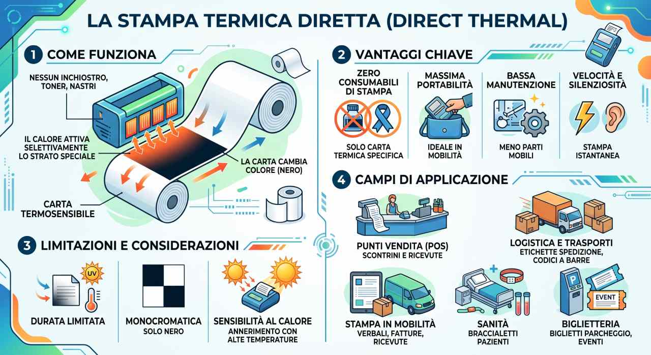 Schede tecniche stampanti a tecnologia di stampa termica diretta